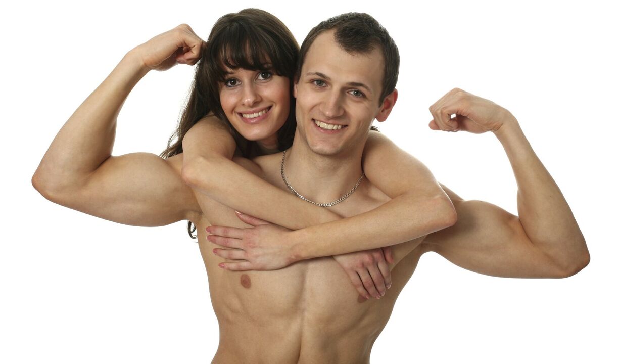 žena s mužom s zväčšením penisu